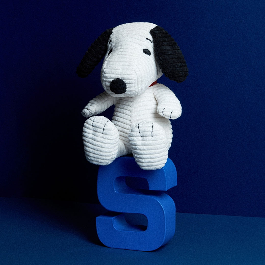 bon ton toys knuffelhond snoopy corduroy - 19 cm | 33.177.017 | 1