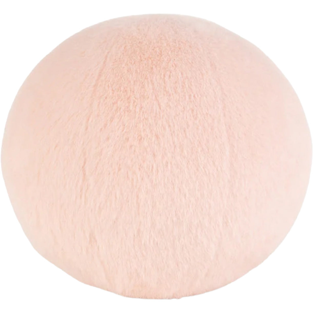 bon ton toys knuffelbal smiley eco fuzzy - roze - Ø13 cm | 35.313.110 | 2