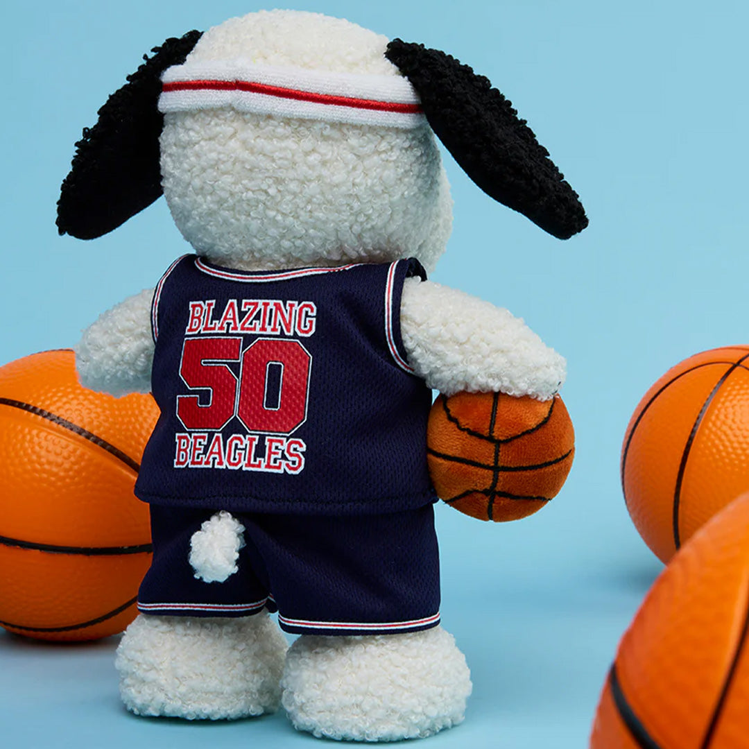 bon ton toys knuffelhond snoopy basketball - 23 cm | 33.177.042 | 3