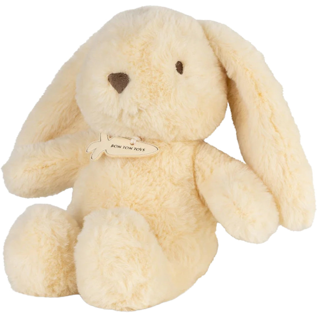 bon ton toys knuffelkonijn bubbles bunny eco - geel - 23 cm | 10.001.200 |