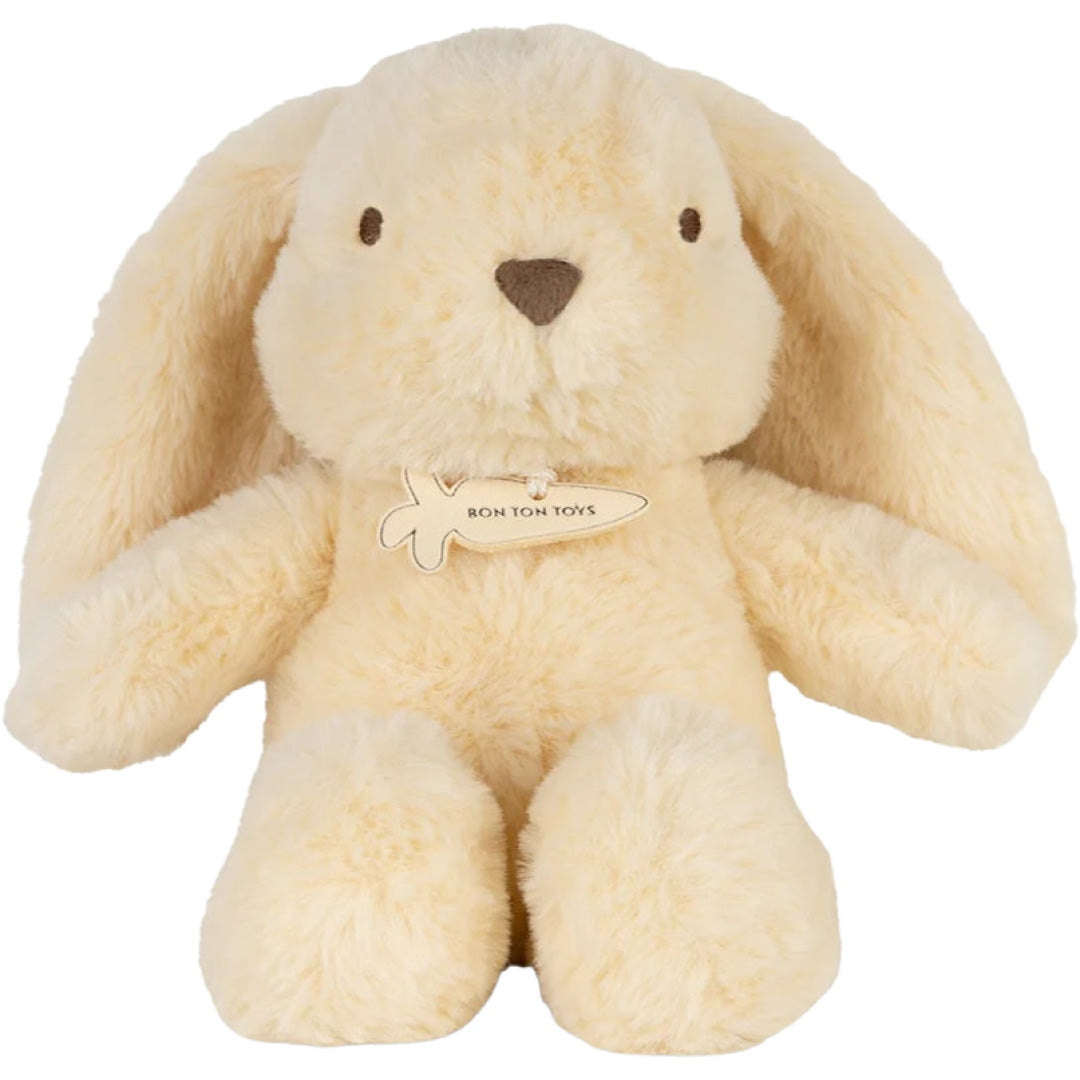bon ton toys knuffelkonijn bubbles bunny eco - geel - 23 cm | 10.001.200 | 2