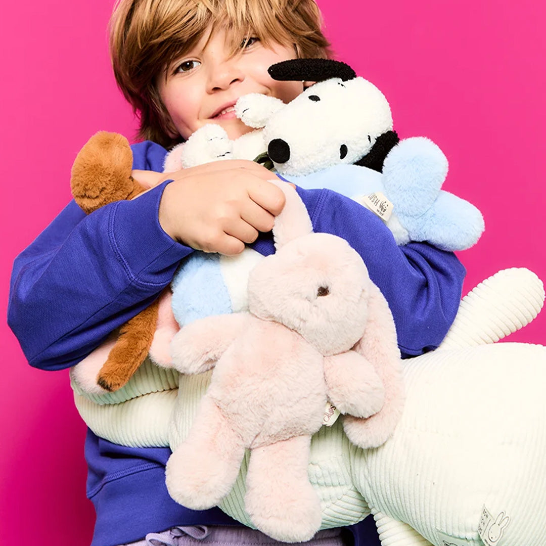 bon ton toys knuffelkonijn bubbles bunny eco - roze - 23 cm | 10.001.110 | 2