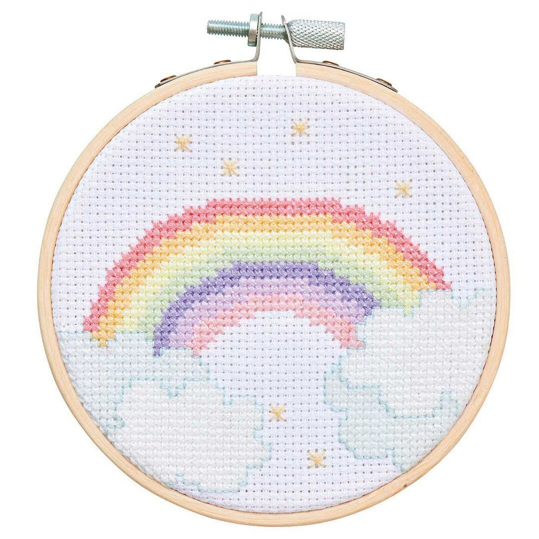 borduurring met garen - regenboog Ø 10 cm | 100128 | 0