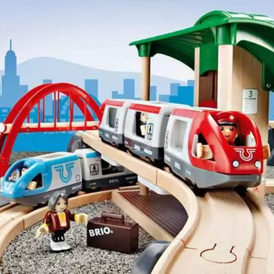 brio circuit de train avec quai