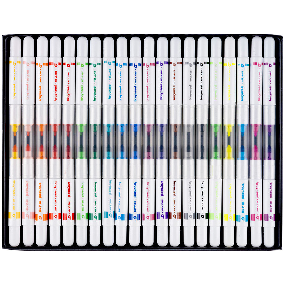 bruynzeel kids dubbele viltstiften - 20st | 60125020 | 0