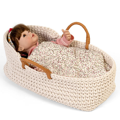 by astrup gebreide poppenreiswieg - 35 cm | 184141 | 3