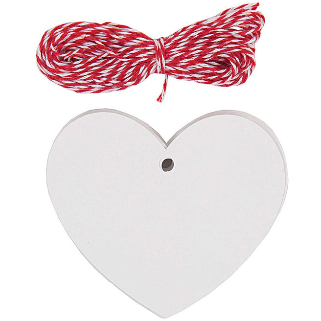 cadeaulabels hart - wit - 20st | 08792.78.13 | 0