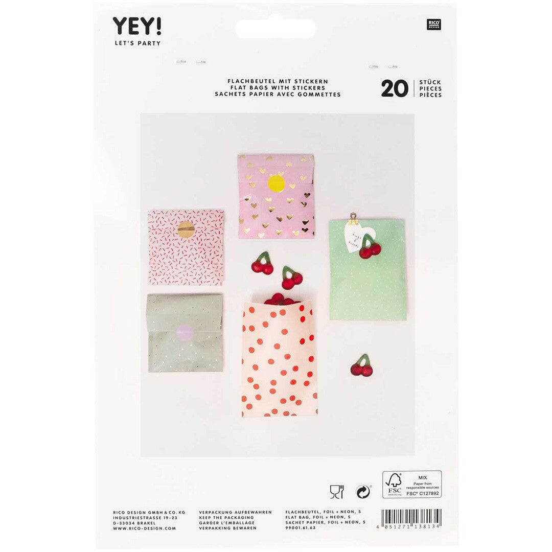cadeauzakjes - mix - 20st | 99001.61.63 | 2