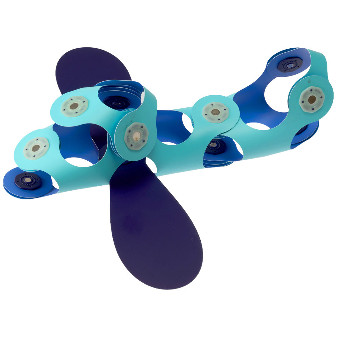 clixo magnetische bouwset airplane - 15-delig | CL-PLAN-RB-1 | 3