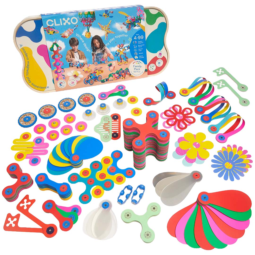 clixo magnetische bouwset family - 150-delig | CL-FAML-RB-1 | 