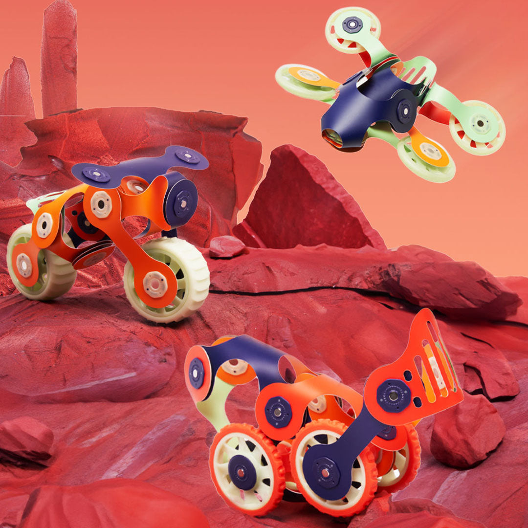 clixo jeu de construction magnétique mars rover - 30 pièces