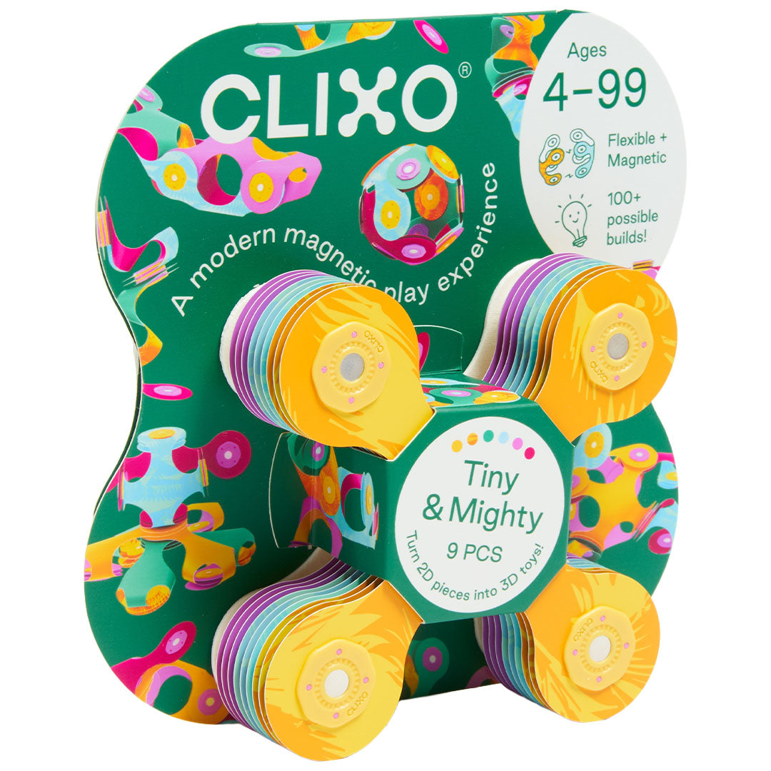 clixo magnetische bouwset tiny & mighty - jungle - 9-delig | CL-MITY-BD-4 | 3