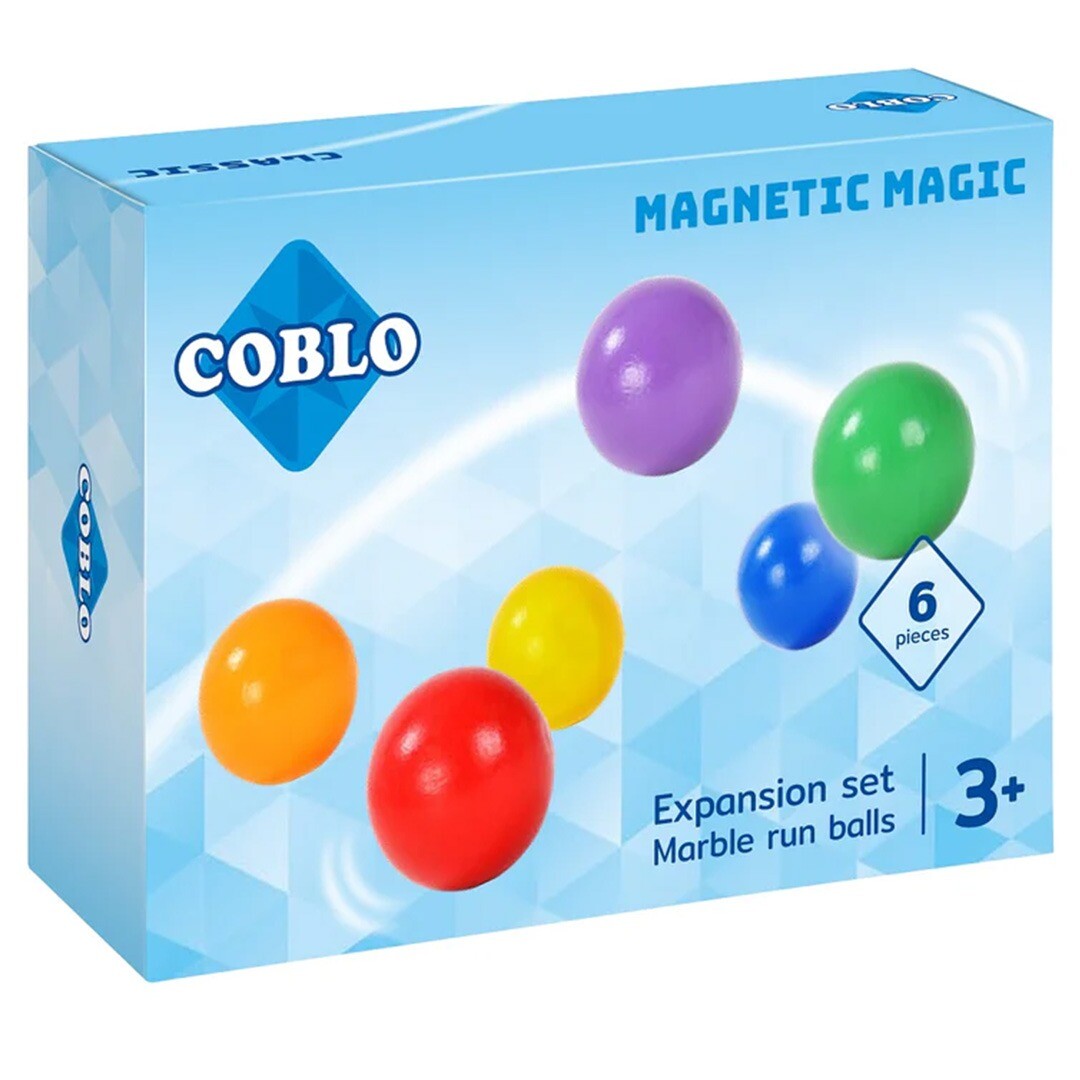 coblo knikkerbaanballen - 6st | COBLO6-M | 0