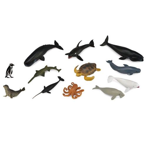 collecta set b mini zeedieren 7-3 cm (12st) | 3389108 | 0