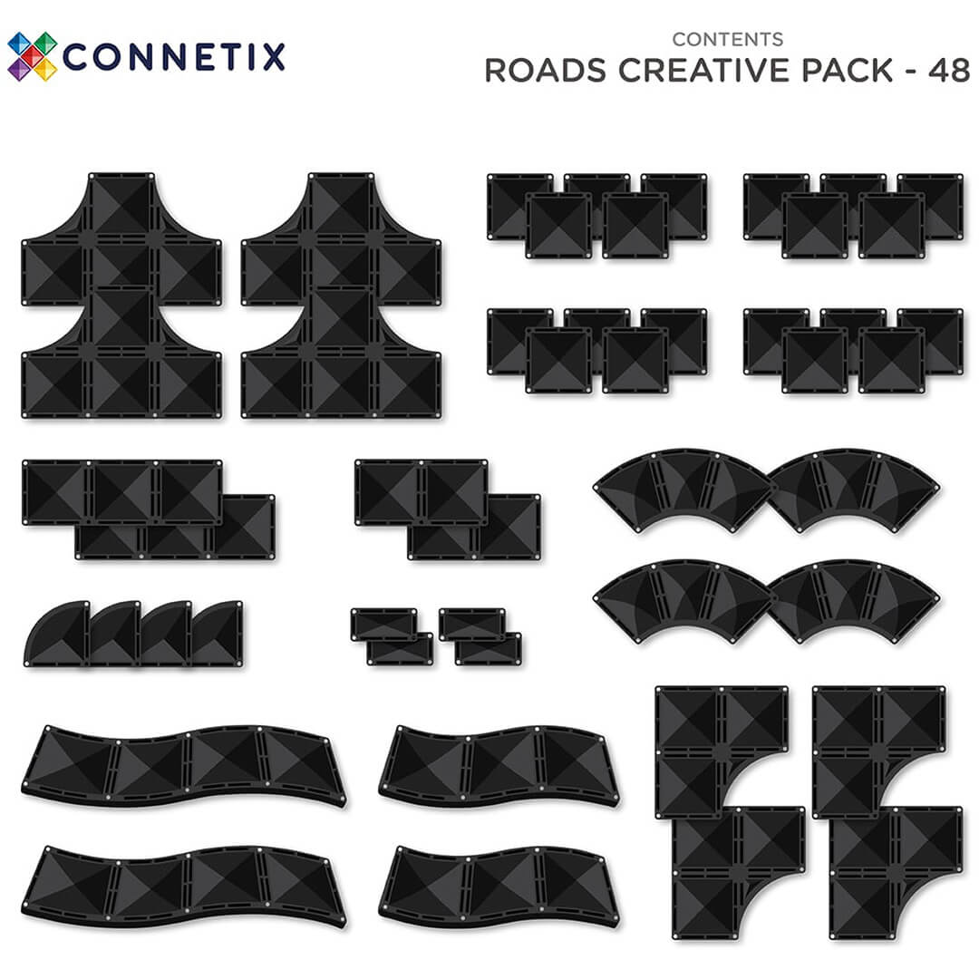 connetix magnetische tegels - creative roads - 48st | CT-O-00048-CR | 7