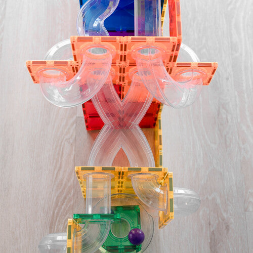 connetix magnetische tegels knikkerbaan - rainbow - 66st | CON-EU-66BR | 2