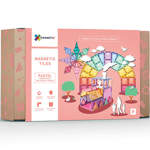 connetix magnetische tegels mega - pastel - 202st   | CON-EU-P202 | 0
