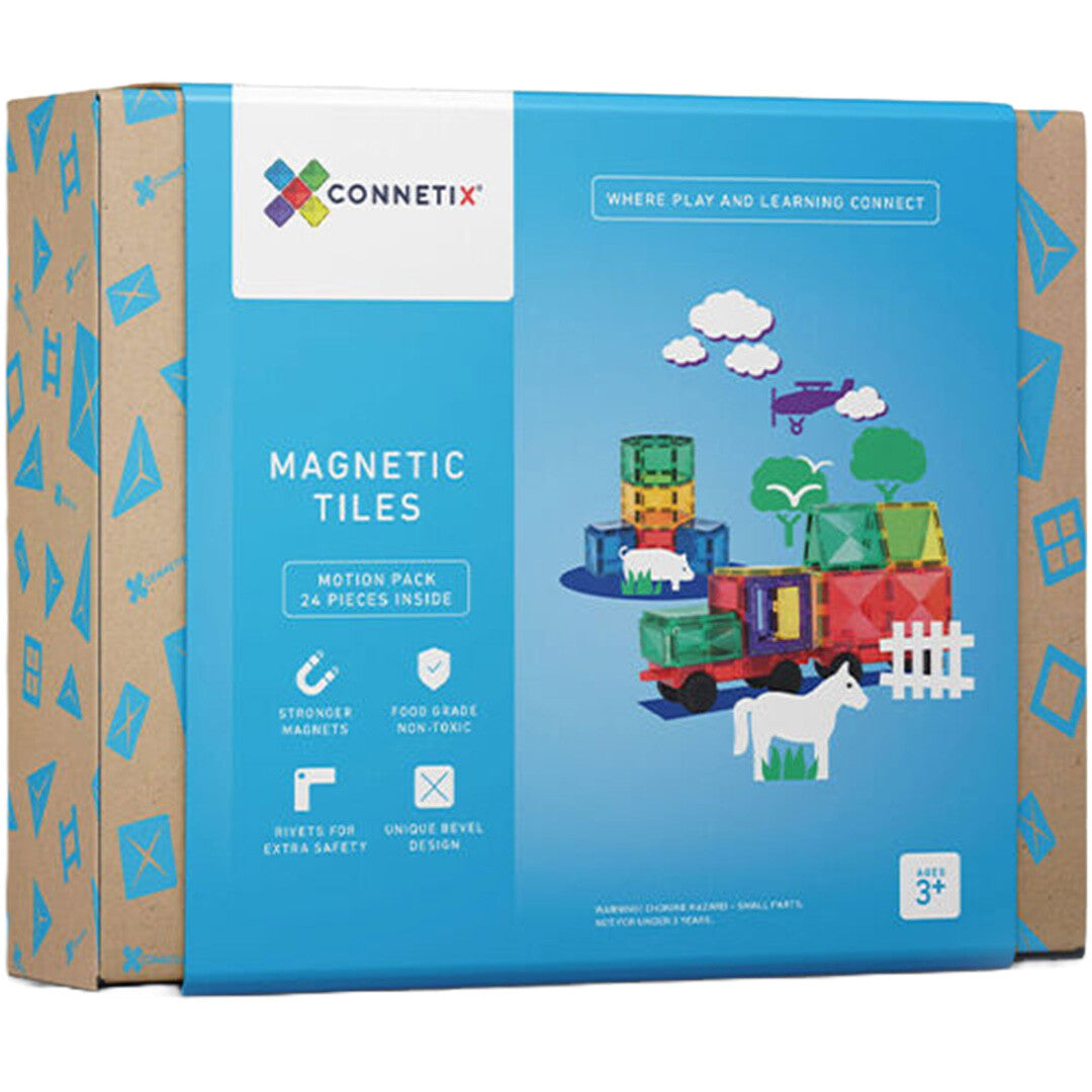connetix magnetische tegels motion - rainbow - 24st   | CON-EU-24C | 0