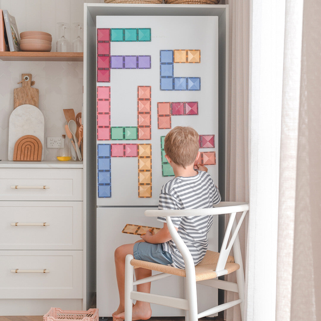 connetix magnetische tegels rectangle pack - pastel - 24st   | CON-EU-P24 | 3