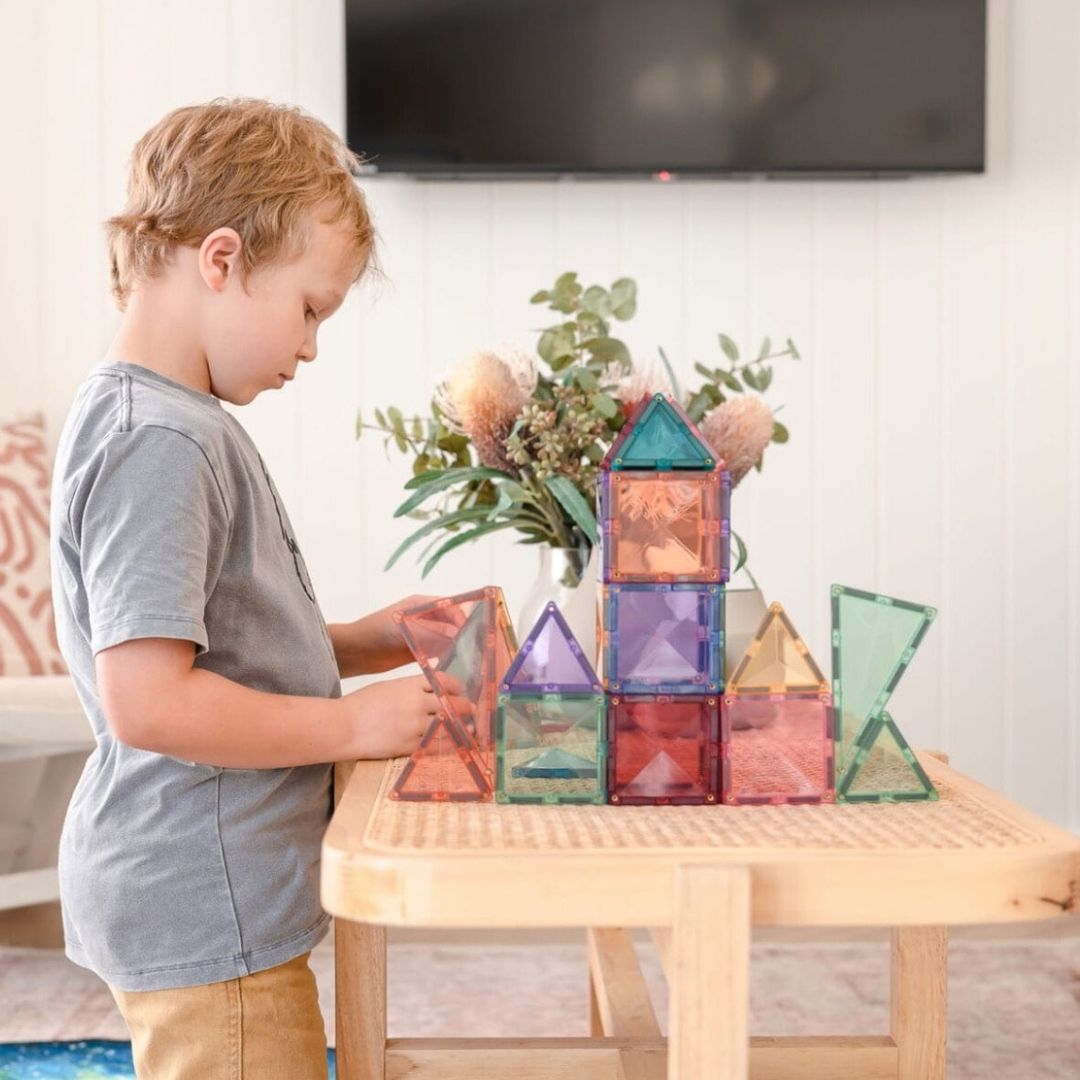 connetix magnetische tegels startersset - pastel - 64st  | CON-EU-P64 | 4