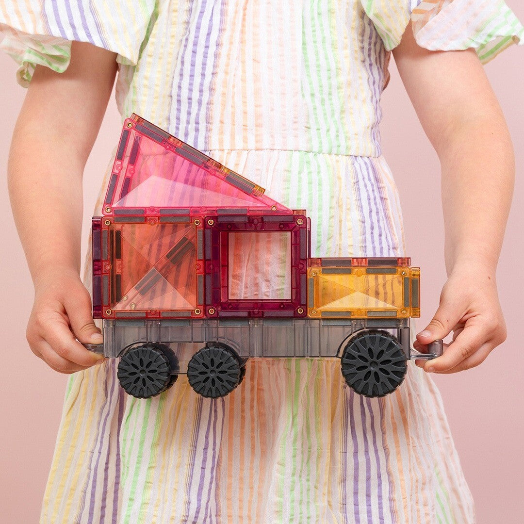 connetix magnetische tegels transport - pastel - 50st | CT-P-00050-TR | 1