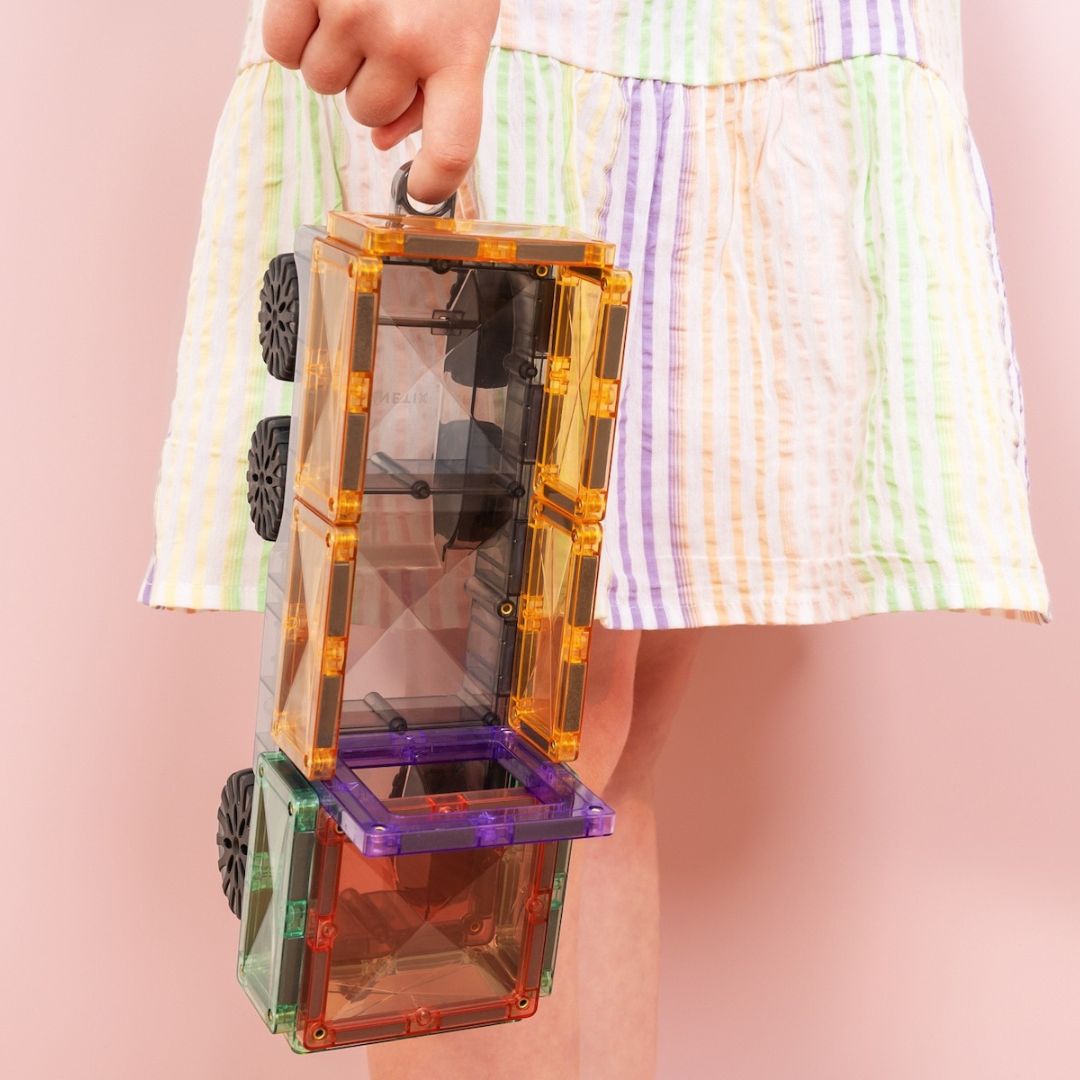 connetix magnetische tegels transport - pastel - 50st | CT-P-00050-TR | 2