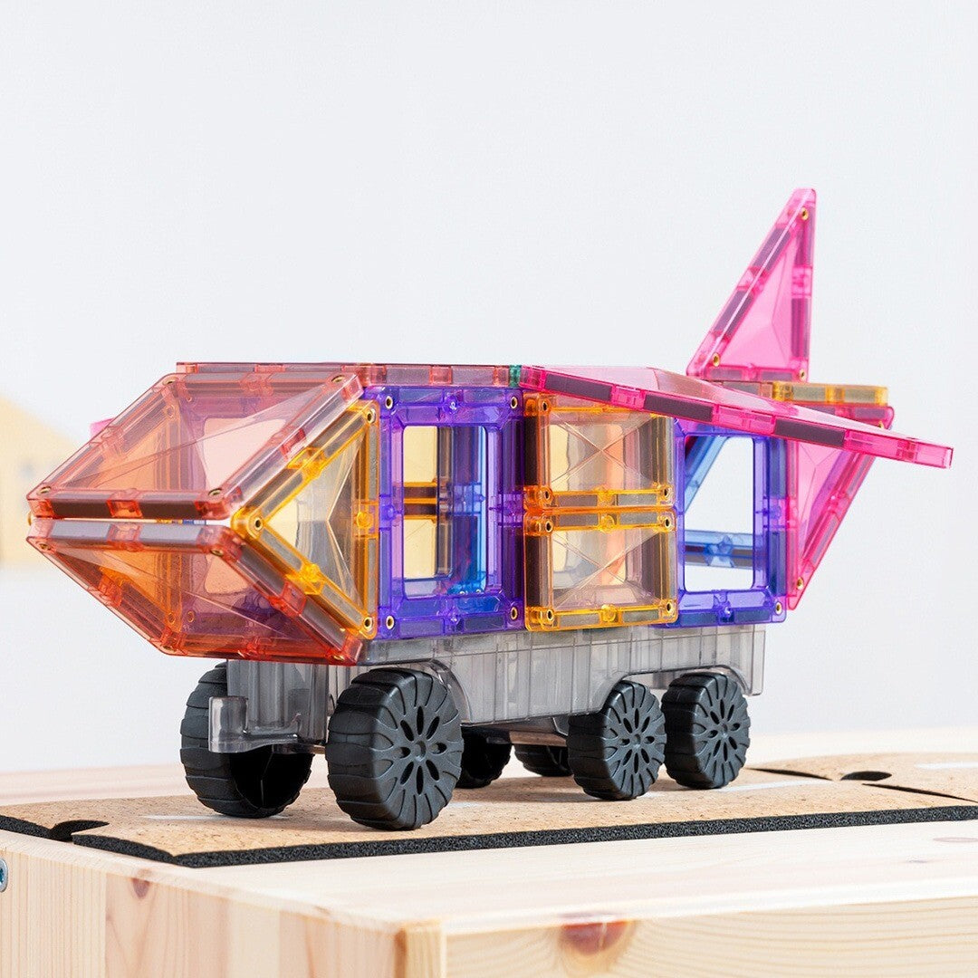 connetix magnetische tegels transport - pastel - 50st | CT-P-00050-TR | 3