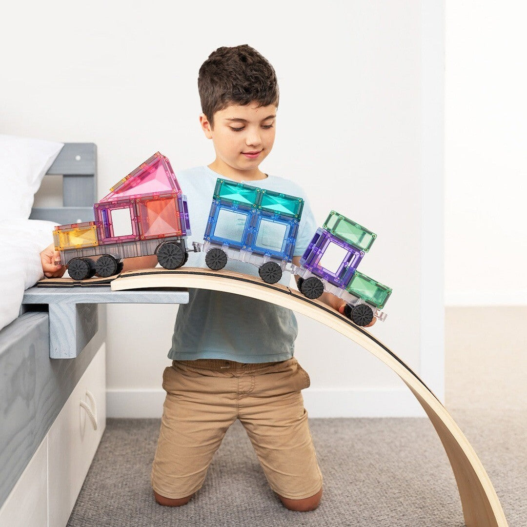 connetix magnetische tegels transport - pastel - 50st | CT-P-00050-TR | 4