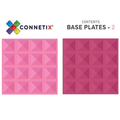 connetix uitbreidingsset bodemplaten - pink-berry - 2st  | CON-EU-P2BP-PB | 5