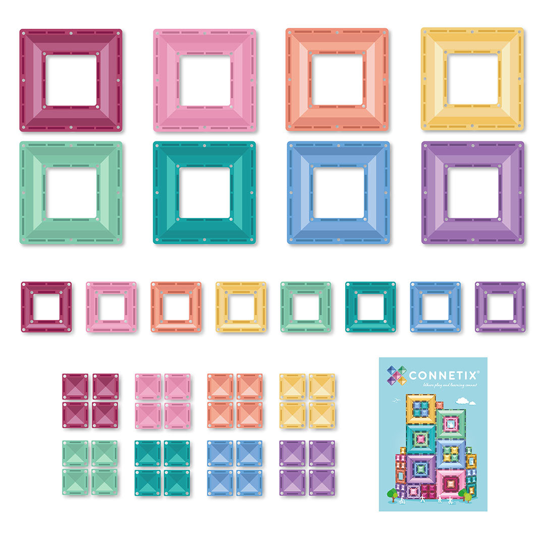 connetix magnetische tegels - pastel portal set - 48st | CT-P-00048-PP  | 4