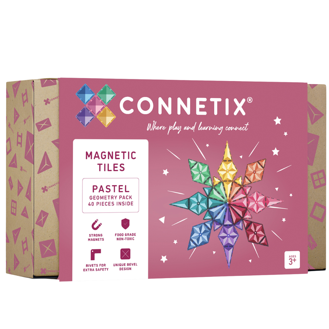 connetix magnetische tegels geometry - pastel - 40st     | CON-EU-P40G | 11