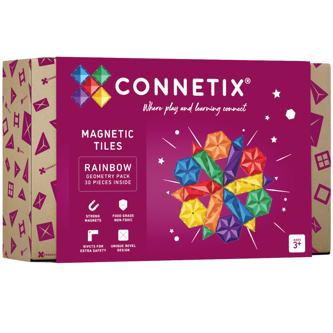 connetix magnetische tegels geometry - rainbow - 30st   | CON-EU-30G | 11