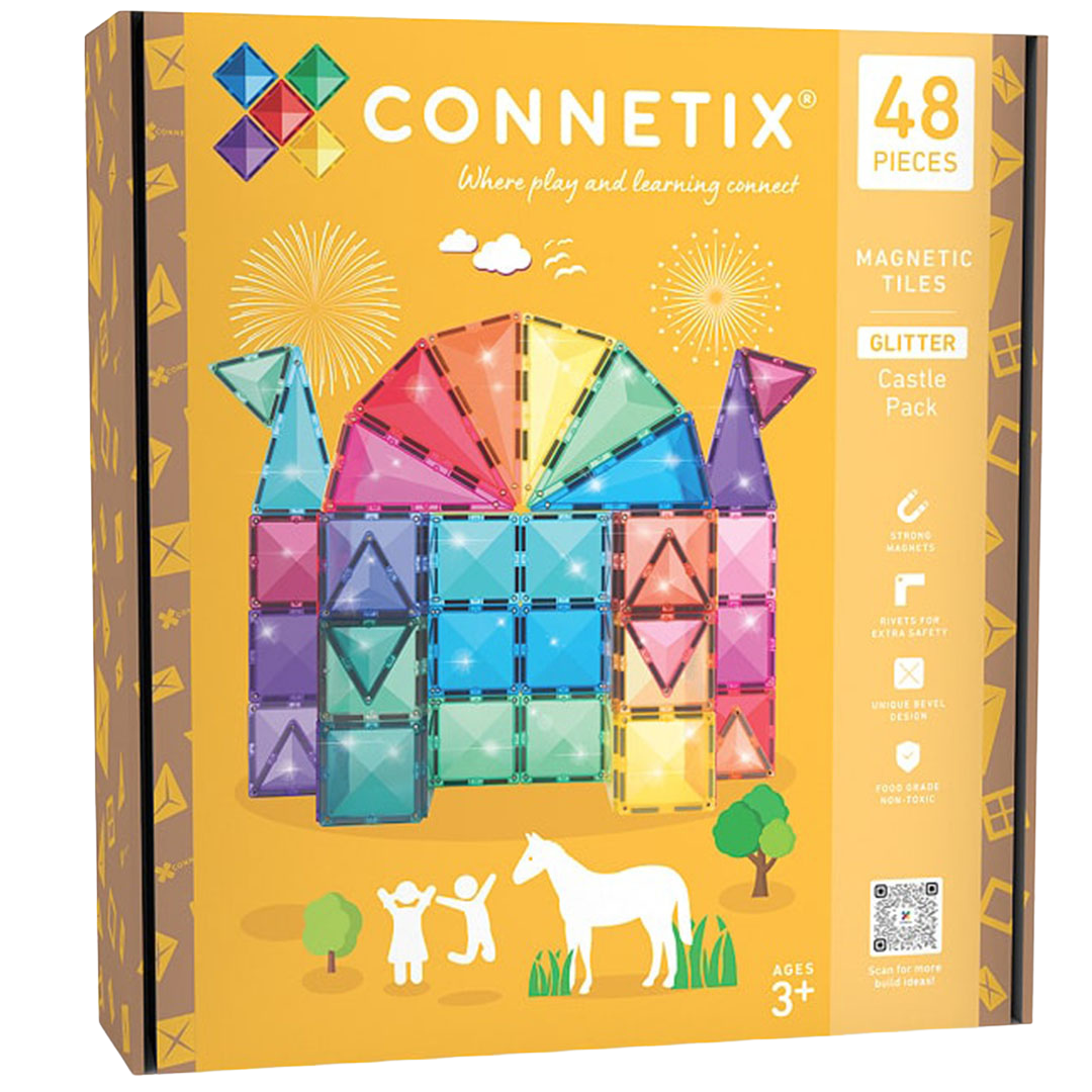 connetix magnetische tegels glitter castle 48st | CT-G-00048-GP | 11