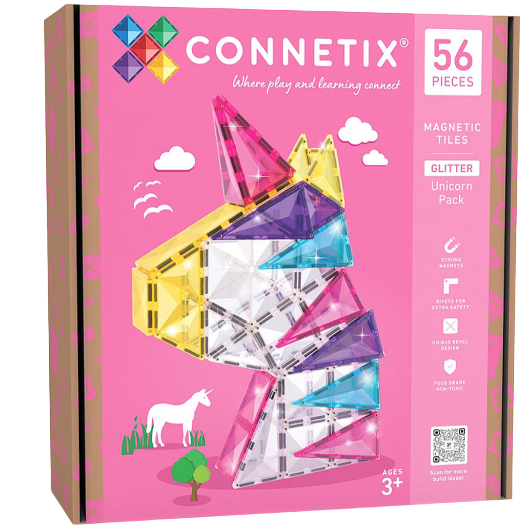 connetix magnetische tegels glitter unicorn 56st | CT-G-00056-GU | 11