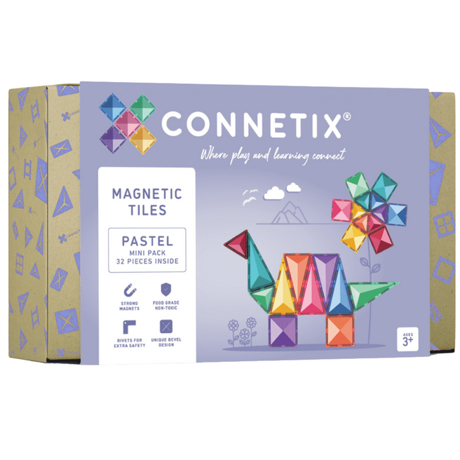 connetix magnetische tegels mini - pastel - 32st  | CON-EU-P32 | 11
