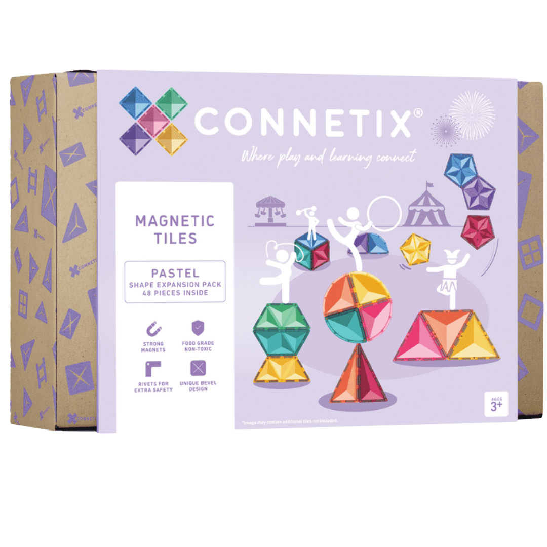 connetix magnetische tegels shape expansion pack - pastel - 48st   | CON-EU-P48SE | 11
