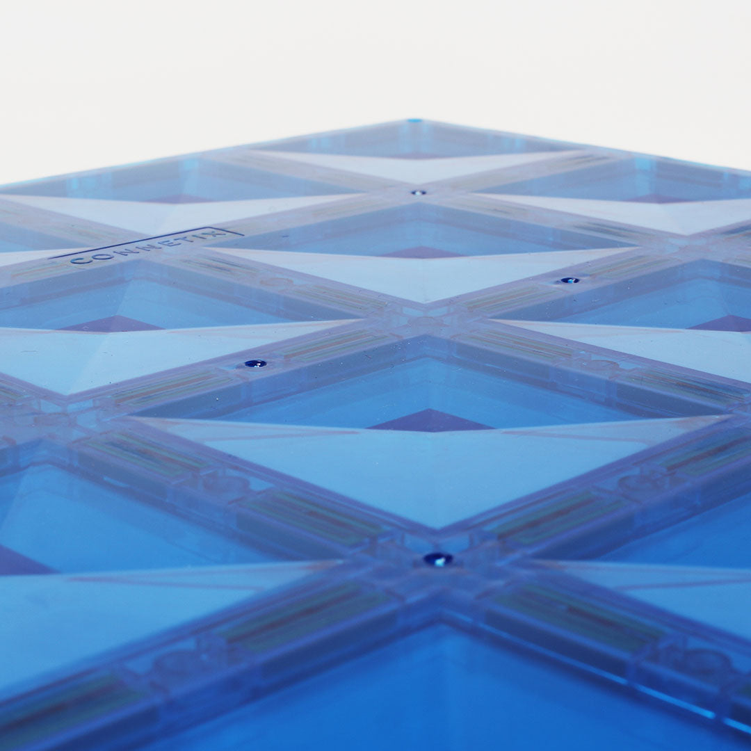 connetix pack d'extension plaques de base - vert-bleu - 2pcs