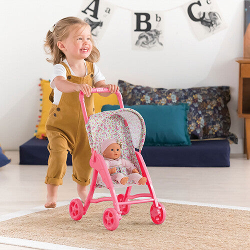 corolle poppenbuggy voor babypop - floral - 30 cm | 5610499 | 3