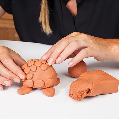 creall luchthardende boetseerklei - 500 gr - terra-cotta | 26211 | 2