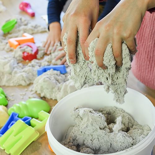 creall modelleer zand - 750 gr - blauw | 3205 PR  | 2