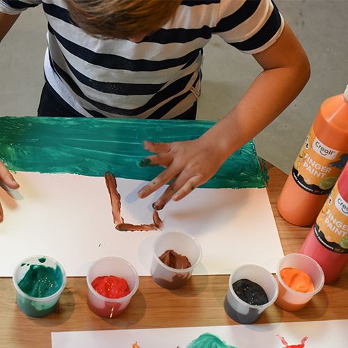 creall natuurlijke vingerverf - 250 ml - rood | 07822 | 2