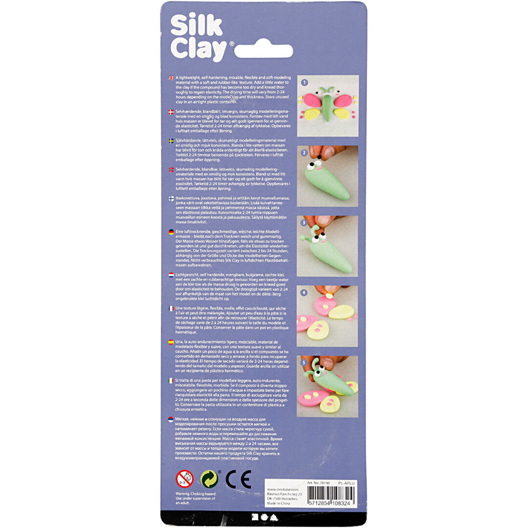 creativ company boetseerklei silk clay - neon - 3st | 78148 | 7