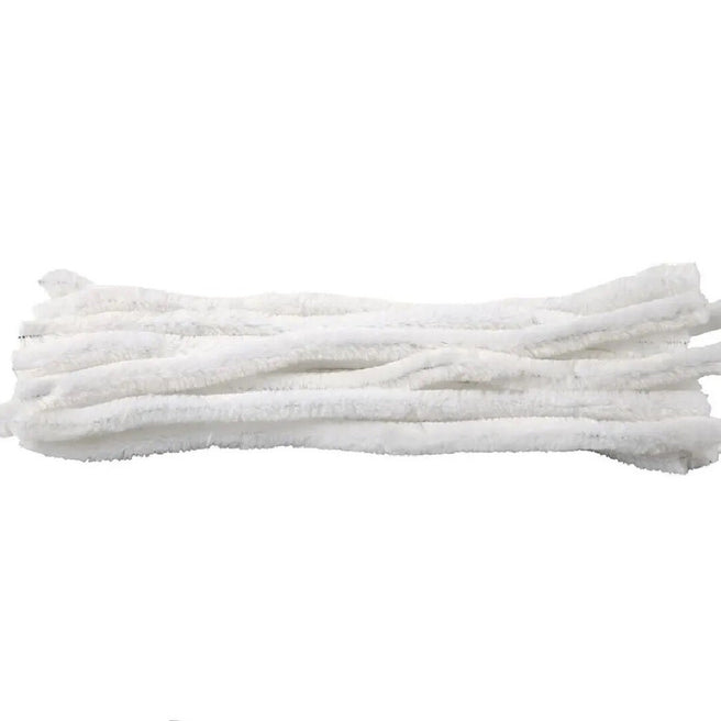 creativ company chenilledraad wit - 15st | 51629 | 0