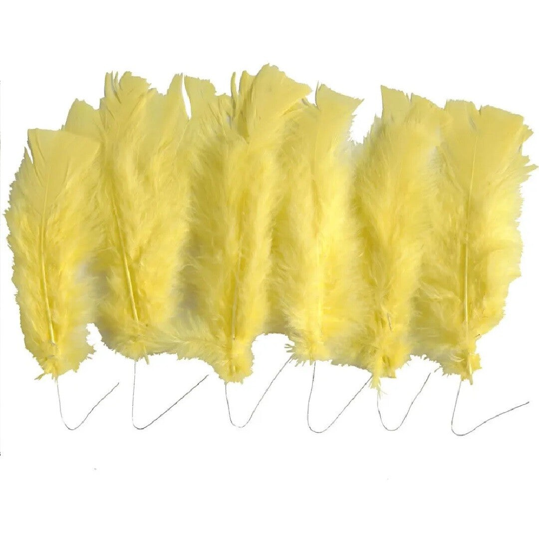 creativ company gele veren - 6st | 51848 | 0