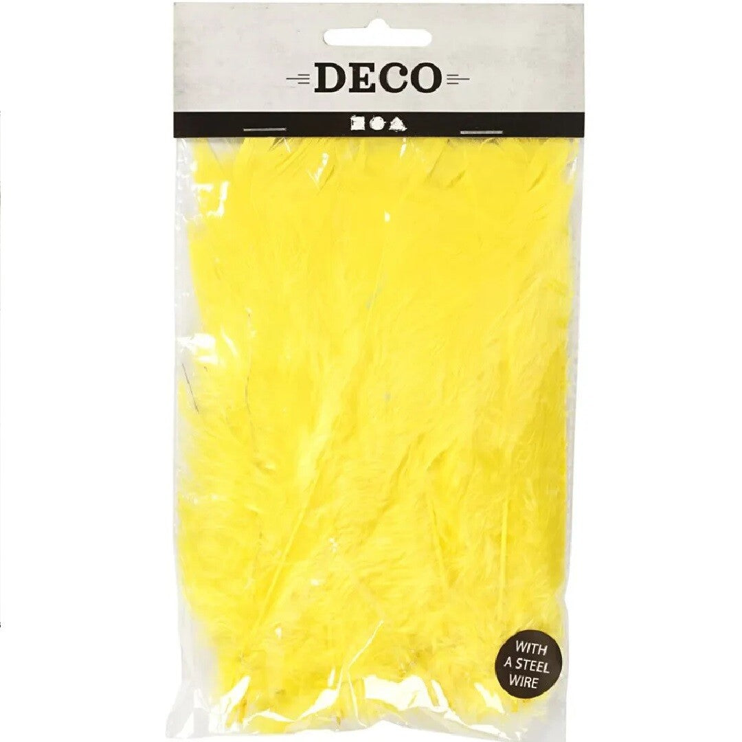 creativ company gele veren - 6st | 51848 | 1