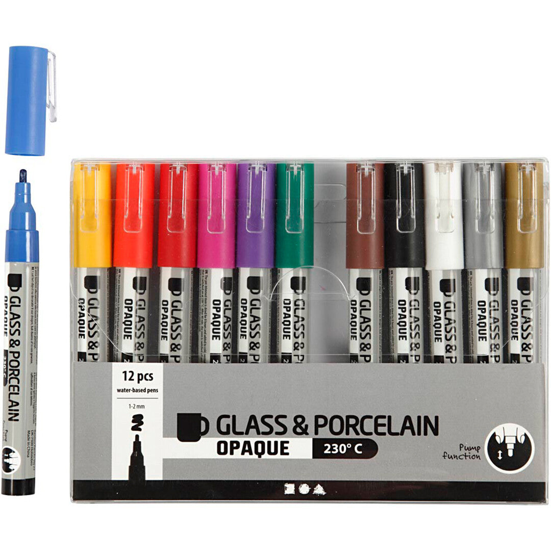 creativ company glas- en porseleinstiften - 12st | 31334 | 0