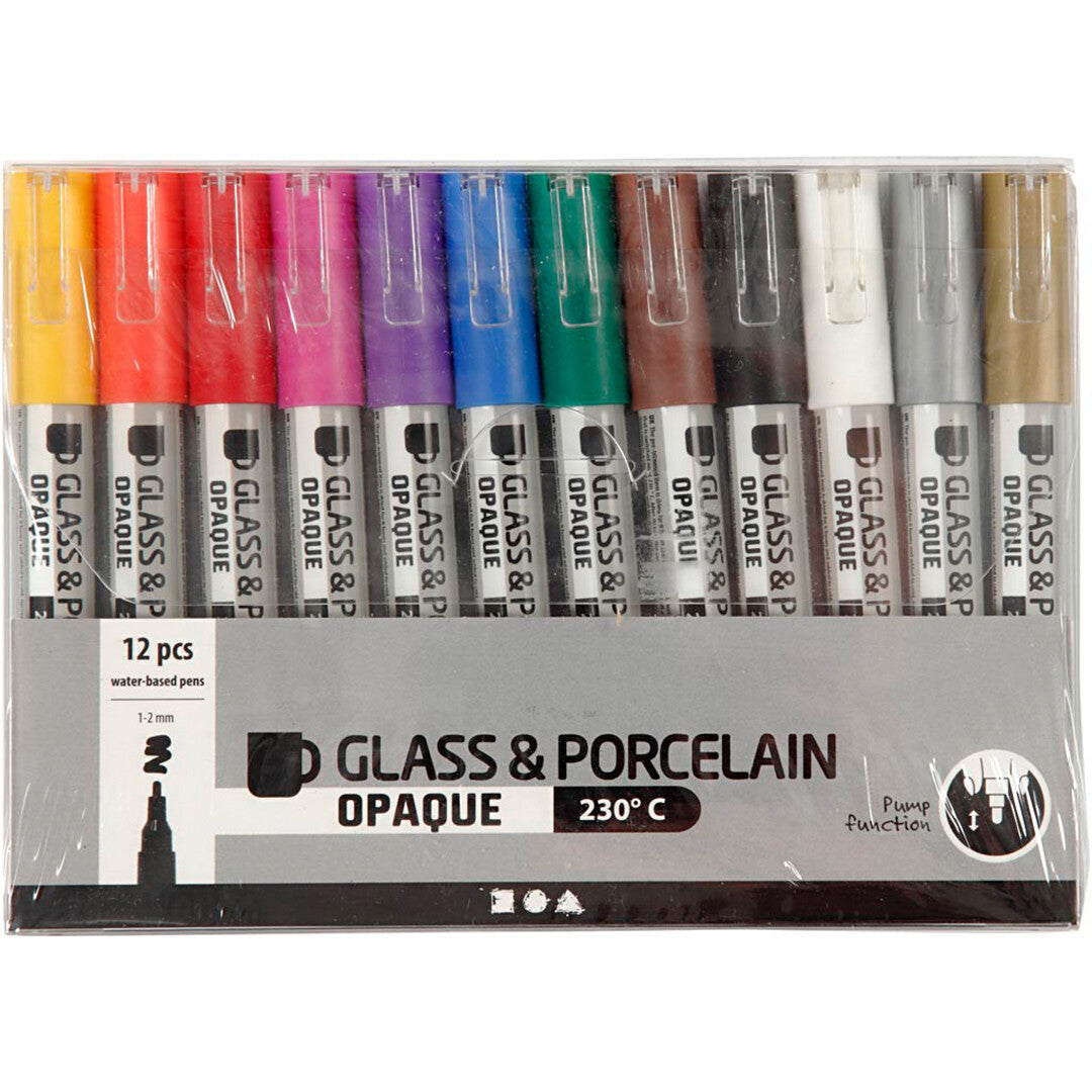creativ company glas- en porseleinstiften - 12st | 31334 | 1