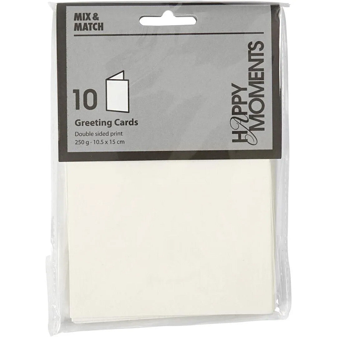 creativ company kaarten off-white - 10,5x15 cm - 10st | 216021 | 3
