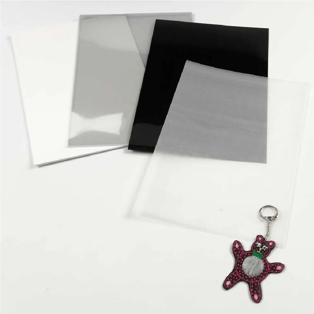 creativ company krimpfolie vellen mat en glanzend wit - 10st | 79090 | 2