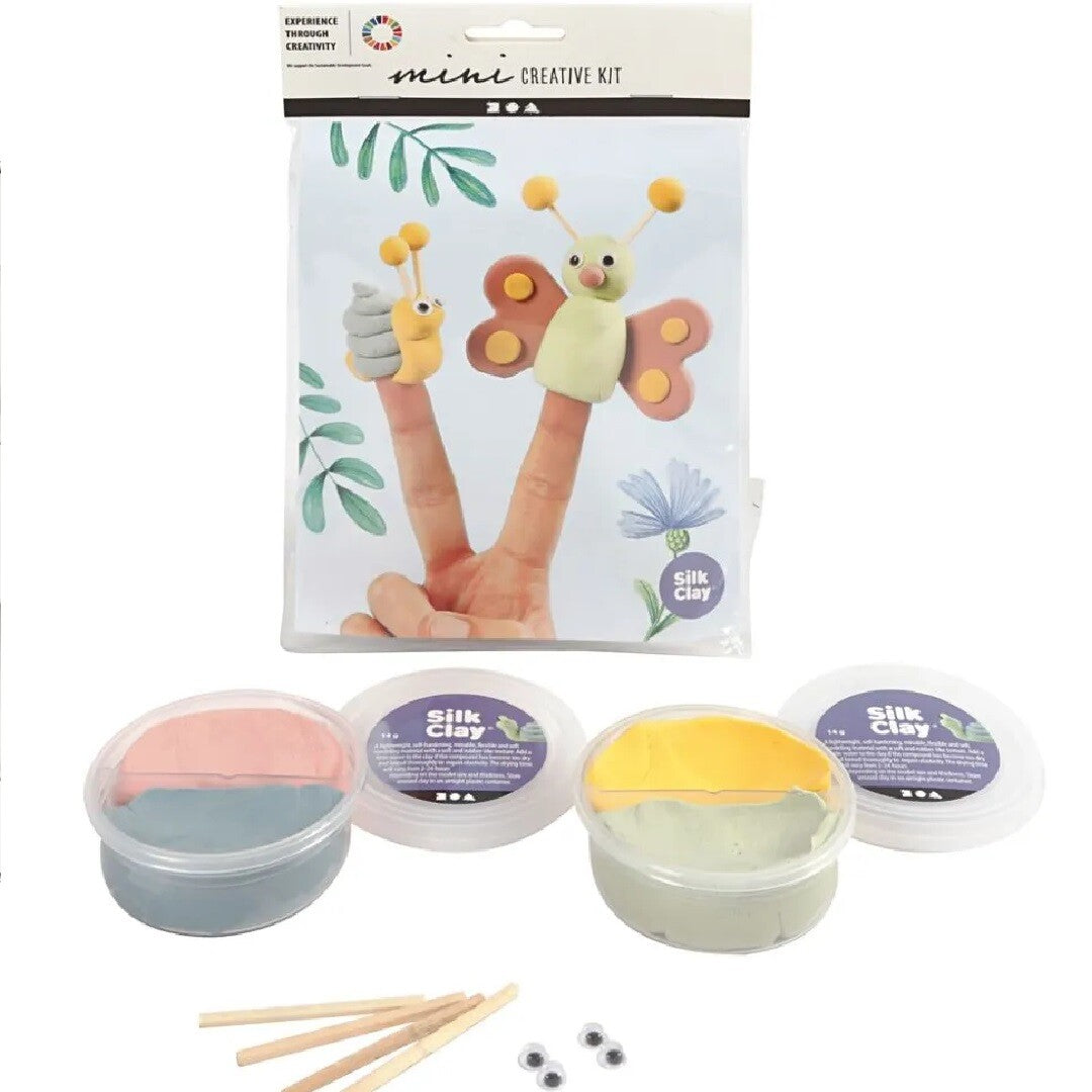 creativ company mini kit vingerpoppetjes insecten | 977322 | 2